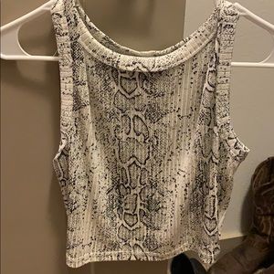 Snake skin tank top